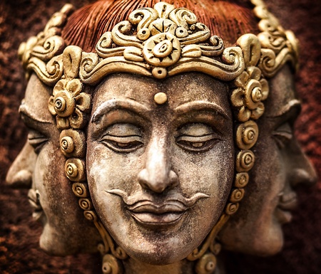 Traditional stone asian statue のeditorial素材