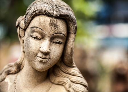Traditional stone asian statue のeditorial素材