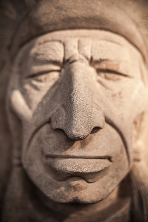Ancient traditional stone figurine 
