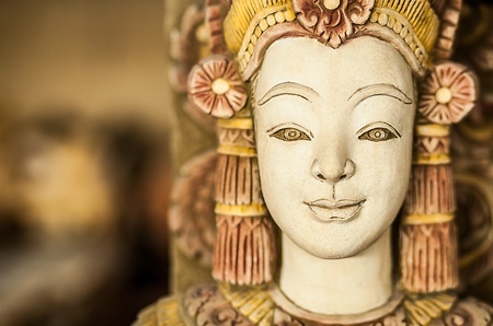 Traditional stone asian statue のeditorial素材
