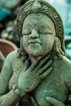 Ancient traditional stone figurine のeditorial素材