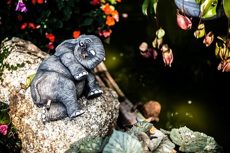 Ancient traditional stone figurine の写真素材