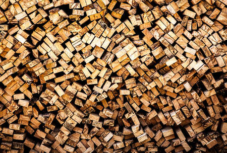 Stack of tree stump Wooden background の写真素材