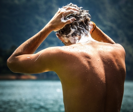 Washing headの写真素材
