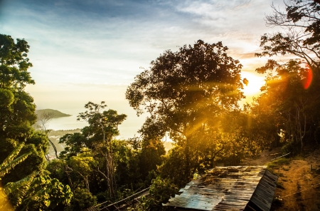 Landscape of tropical island  
