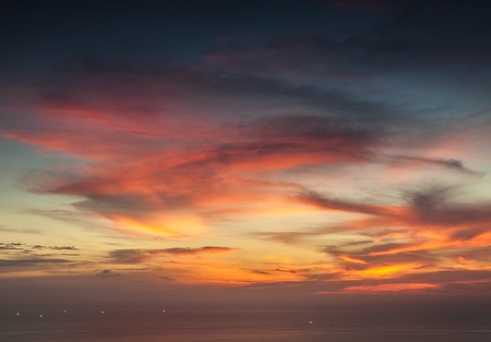 Dramatic sunset sky   の写真素材