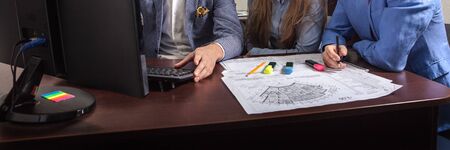 Group of business people at work
