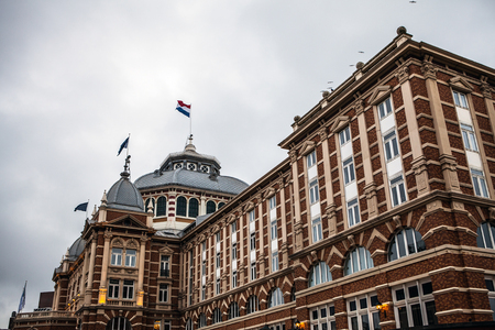 HAGUE, NETHERLANDS - OCTOBER 18: Architecture of modern The Hague (Den Haag) city center. Netherlands.のeditorial素材