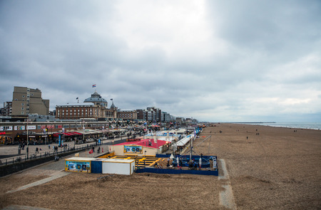 Autumn Beach in Hagueの写真素材