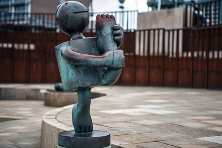 HAGUE, NETHERLANDS - AUGUST 22, 2015: Sculpture garden in Scheveningen called SprookjesBeel den aan...