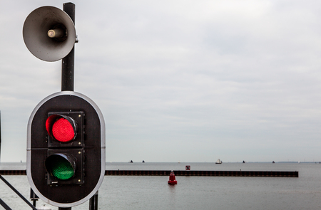 Water traffic light.