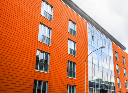 LUXEMBOURG - OCTOBER 30, 2015: Modern architecture of European buildings in Luxembourg.のeditorial素材