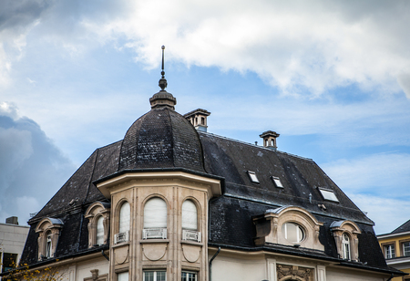 LUXEMBOURG - OCTOBER 30, 2015: Modern architecture of European buildings in Luxembourg.のeditorial素材