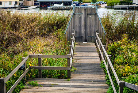 Muiderslot castle ancient park ensemble. Holland.のeditorial素材