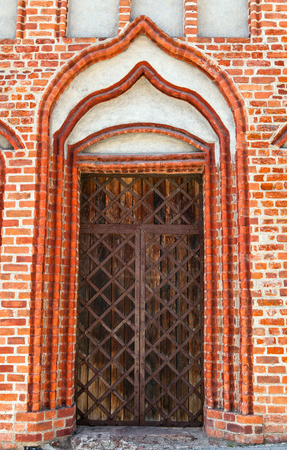 Old wooden door.の写真素材