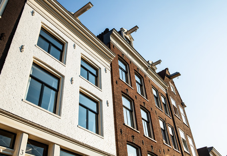 Traditional house close-up. Amsterdam - Netherland.