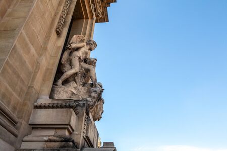 PARIS, FRANCE - AUGUST 30, 2015: Famous Grand Palais in Paris.のeditorial素材