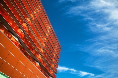 ALMERE, NETHERLANDS - OCTOBER 18: Architecture of modern Almere city center. Netherlands.のeditorial素材