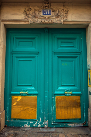 Old wooden door.の写真素材