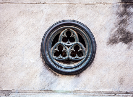 Ancient decorative element, close-up design.