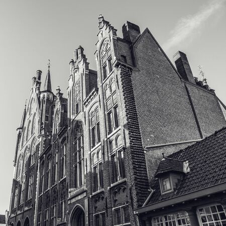 Ancient building of medieval Brugge, Belgium.