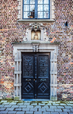 Old wooden door.の写真素材