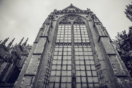 Ancient European church. Utrecht - Holland.の写真素材
