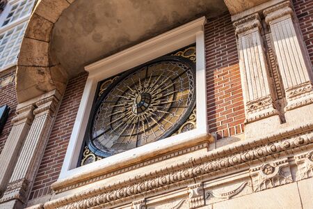 HAGUE, NETHERLANDS - MARCH 8, 2016: Architecture of modern Hague (Den Haag) city center on March 8, 2016 in Hague - Netherlands.のeditorial素材