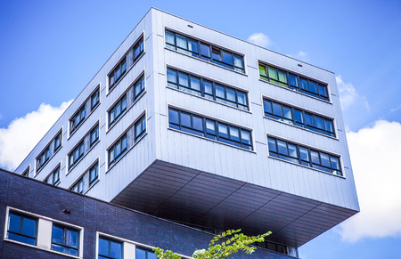 AMSTERDAM, NETHERLANDS - AUGUST 15, 2016: Palace Of Justice In Amsterdam Is A New Landmark Of...