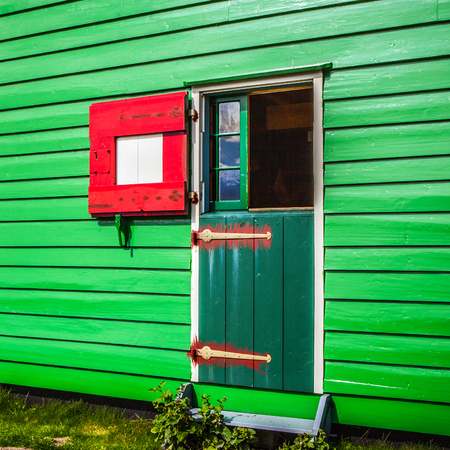 Ancient traditional Holland wooden door.の写真素材