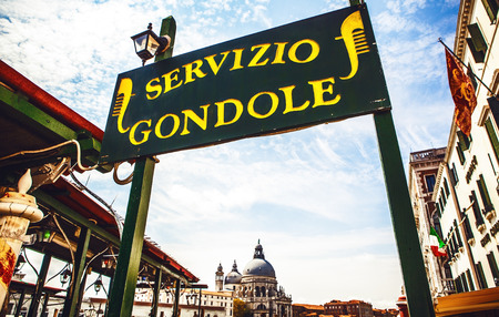 VENICE, ITALY - AUGUST 19, 2016: Famous ancient pier in Venice, Italy close-up on August 19, 2016 in Venice, Italy.のeditorial素材