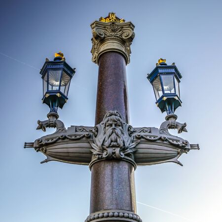 AMSTERDAM, NETHERLANDS - JANUARY 08, 2017: Famous sculptures of Amsterdam city centre. General landscape view of city monuments & art objects. January 08, 2017 in Amsterdam - Netherlands.のeditorial素材