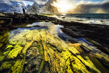 Lofoten islands. Beautiful Norway landscape.の写真素材