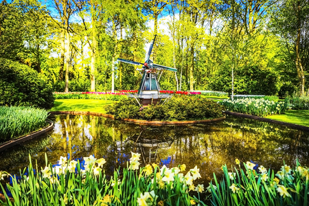 Blooming Garden of Europe, Keukenhof park. Netherlands.のeditorial素材