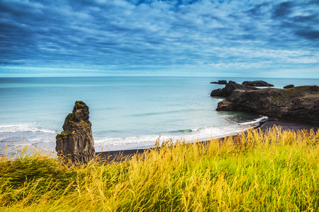 Beautiful scenic landscape of Icelandic nature.の写真素材