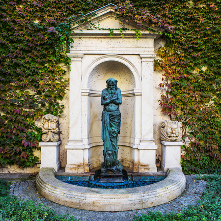 KRAKOW, POLAND - OCTOBER 18, 2018: The most famous sculptural monuments of old Krakow at autumn.のeditorial素材