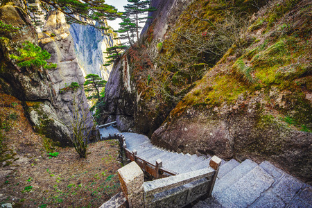 Yellow Mountains Huangshan, Anhui Province in China.