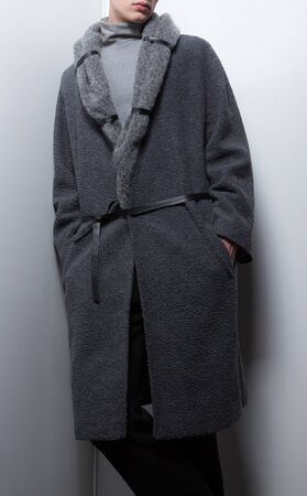 Men fashion designer clothes close-up.の写真素材