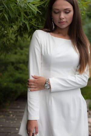 Portrait of beautiful young girl.の写真素材