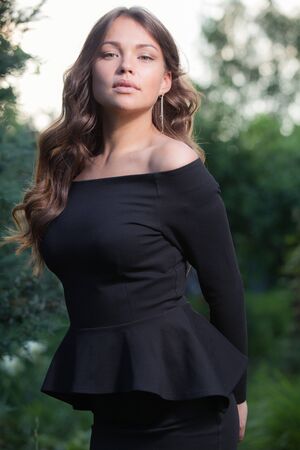 Portrait of beautiful young girl.の写真素材