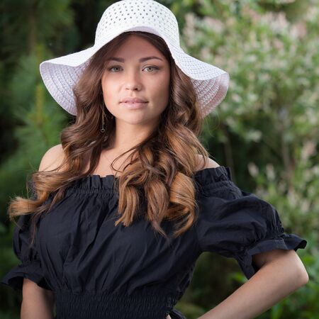 Portrait of beautiful young girl.の写真素材