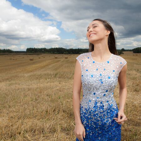 Portrait of beautiful young girl.の写真素材