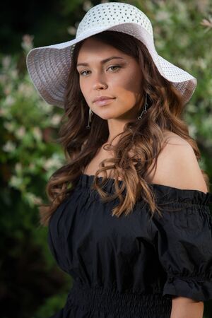Portrait of beautiful young girl.の写真素材