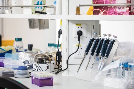 BEIJING, CHINA - JUNE 03, 2019: Modern drug manufacturing laboratory equipmentのeditorial素材