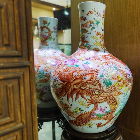 BEIJING, Ð¡HINA - JUNE 01, 2019: Traditional Chinese Porcelain Productsのeditorial素材