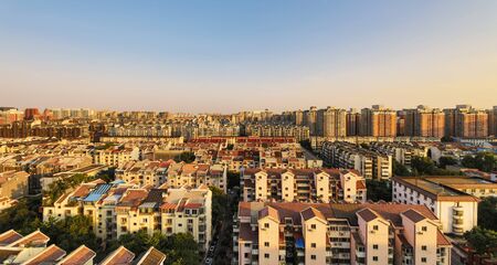BEIJING, ?HINA - JUNE 01, 2019: Beijing aerial view of famous landmarks from roof topのeditorial素材