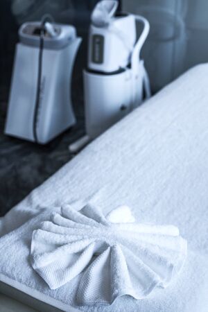 BEIJING, ?HINA - JUNE 01, 2019: Modern SPA equipment and health diagnosticsのeditorial素材