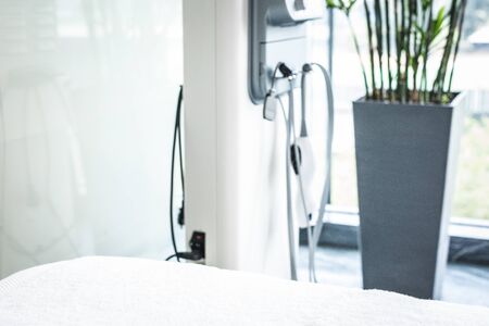 BEIJING, Ð¡HINA - JUNE 01, 2019: Modern SPA equipment and health diagnostics.のeditorial素材