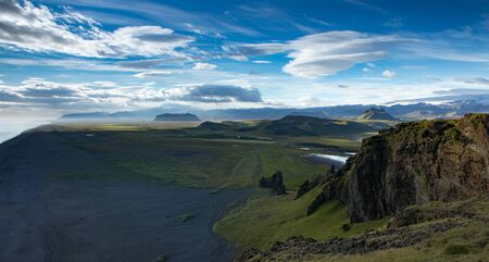 Beautiful scenic wild landscape of Icelandic nature.の写真素材