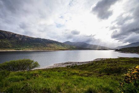 Beautiful scenic landscape of Scotland nature photo.の写真素材